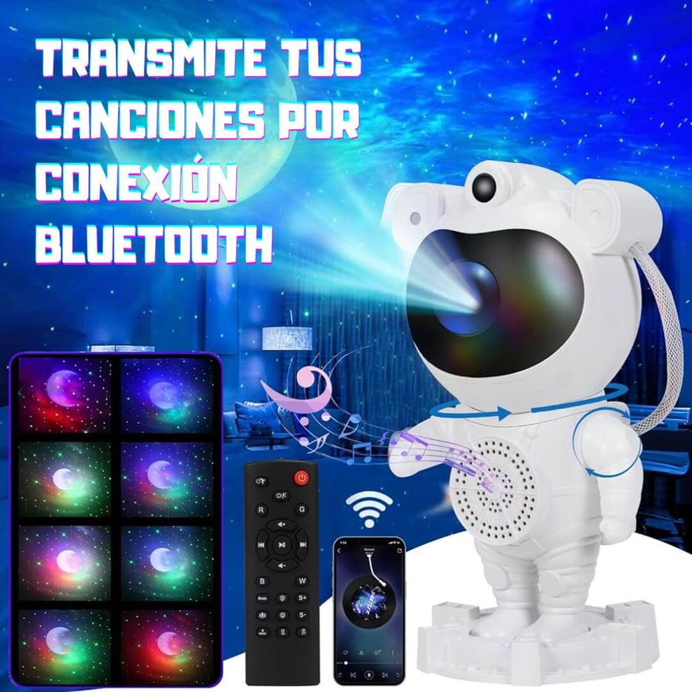 Proyector astronauta con altavoz bluetooth ( dos modos )