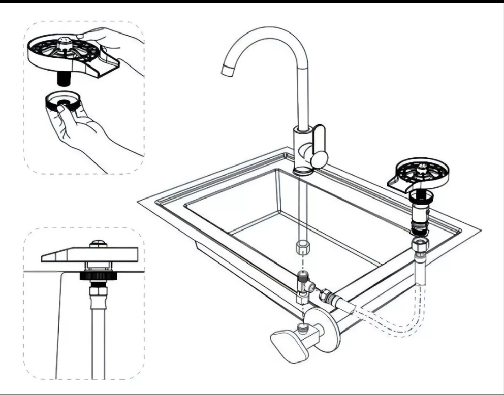 Limpiador de Tazas Automático de Alta Presión