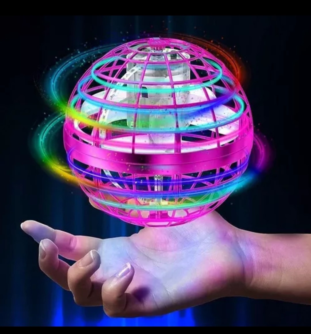 Mini dron bola giratoria mágica rosa