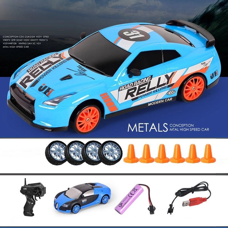 Coche teledirigido drift 1:24 GTR